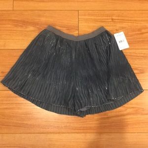 Free People - Metallic Crinkle Foil Skort